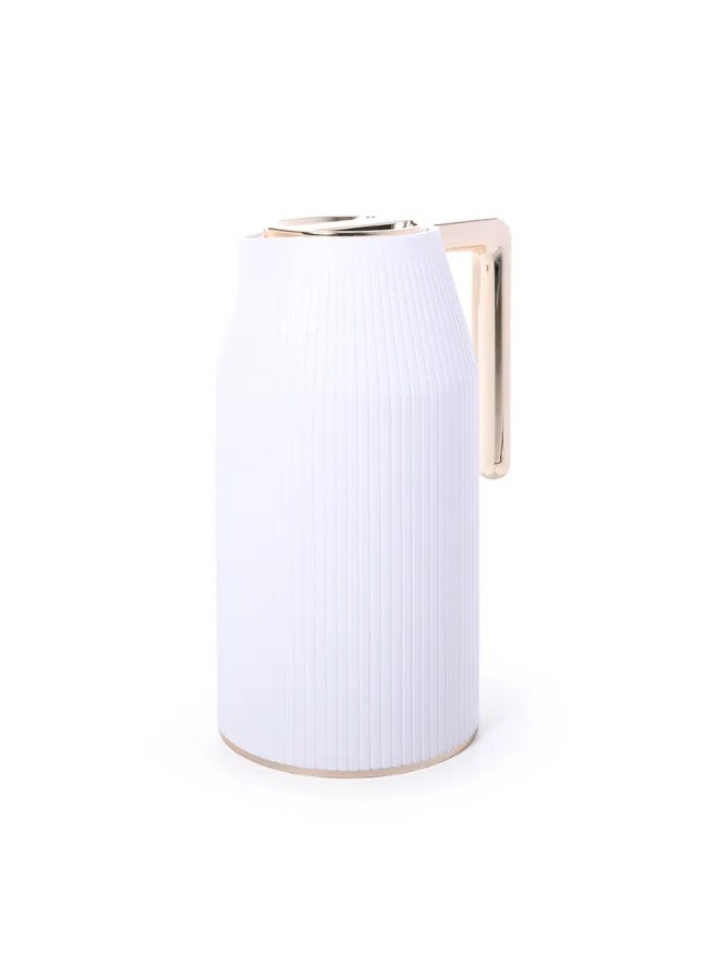 TAVOLO Merva thermos white golden 1 liter - Image 1